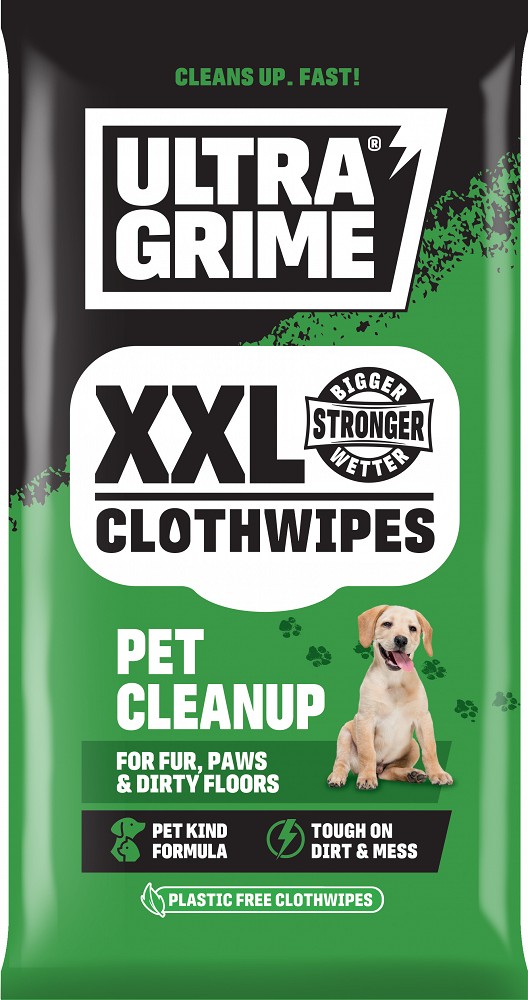 ULTRAGRIME XXL PET CLEANUP САЛФЕТКИ ДЛЯ УБОРКИ ДОМАШНИХ ЖИВОТНЫХ 20 ШТ