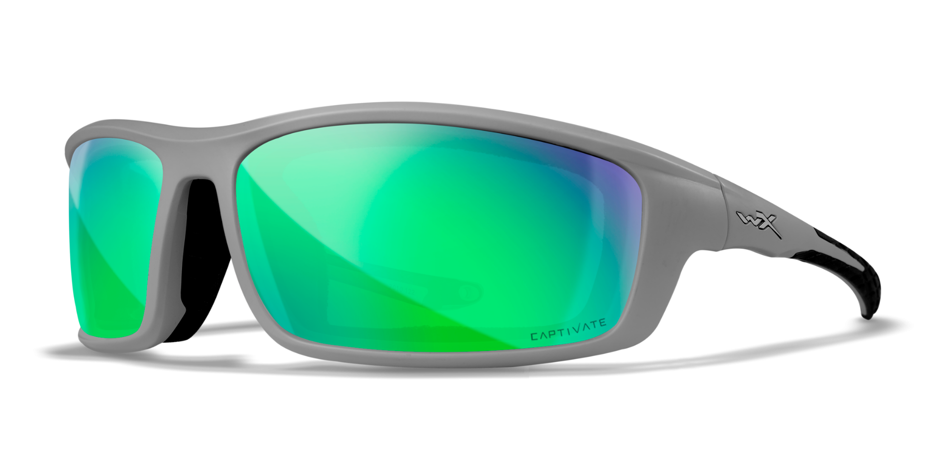 LASKMISPRILLID WILEYX GRID CAPTIVATE GREEN MIRROR MATTE COOL GREY FRAME